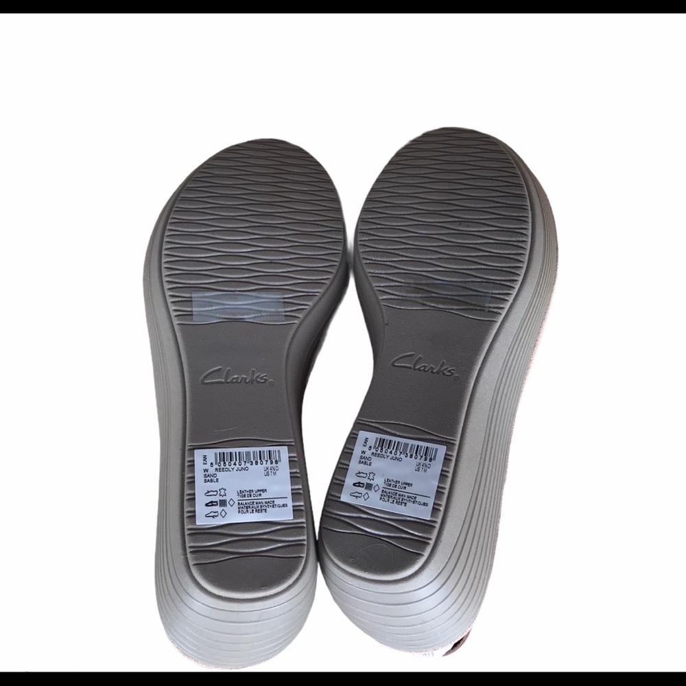 Sand Color Triple Strap Wedge Sandals Platform - Picture 9 of 9